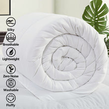 Comforter Soft Summer Cooling Goose Down Alternative Duvet Insert 2100 Quilt with Corner Tab for all Season, Prima Microfiber Filled Reversible Hotel Collection