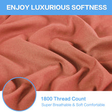 Microfiber Bed Sheet Set - Made Of 1800 Thread Count 100% Microfiber Polyester - Extra Deep Pocket - Stain Resistant, Warm, Breathable And Hypoallergenic - 3/4 Piece (Coral) - TEKAMON