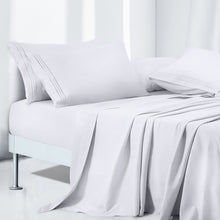Microfiber Bed Sheet Set - Made Of 1800 Thread Count 100% Microfiber Polyester - Extra Deep Pocket - Stain Resistant, Warm, Breathable And Hypoallergenic - 3/4 Piece (White) - TEKAMON