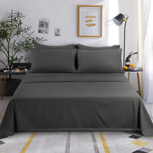 Microfiber Bed Sheet Set - Made Of 1800 Thread Count 100% Microfiber Polyester - Extra Deep Pocket - Stain Resistant, Warm, Breathable And Hypoallergenic - 3/4 Piece (Dark Grey) - TEKAMON