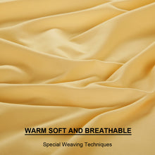 Microfiber Bed Sheet Set - Made Of 1800 Thread Count 100% Microfiber Polyester - Extra Deep Pocket - Stain Resistant, Warm, Breathable And Hypoallergenic - 3/4 Piece (Gold) - TEKAMON