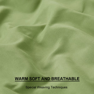 Microfiber Bed Sheet Set - Made Of 1800 Thread Count 100% Microfiber Polyester - Extra Deep Pocket - Stain Resistant, Warm, Breathable And Hypoallergenic - 3/4 Piece (Green) - TEKAMON