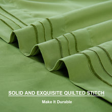 Microfiber Bed Sheet Set - Made Of 1800 Thread Count 100% Microfiber Polyester - Extra Deep Pocket - Stain Resistant, Warm, Breathable And Hypoallergenic - 3/4 Piece (Green) - TEKAMON