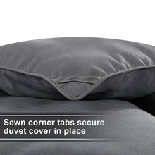 Comforter Duvet insert with Corner Tabs for Duvet Cover 2100 Series, Snow Goose Down Alternative, Hotel Collection Comforter Reversible, Hypoallergenic, Gray